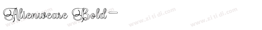 Alienweare Bold字体转换